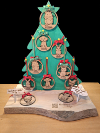 Houten kerstboomhanger "huisdier"