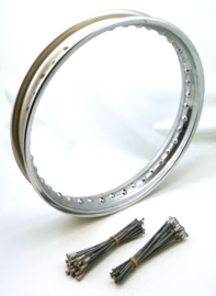 Radaelli wheel rim & spokes set 2.15-18-40H  QD Rear wheel