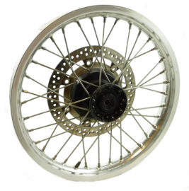 Kawasaki W 650 Front wheel c/w brake disc 19" wheel spindle