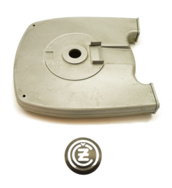 CZ 471/00 Sport 250 Rear chaincases inner + outer, Partno. 471-03-040 + 471-03-050 Replaced by Jawa Nr. 4519-634-03-000 + 4519 -633-10-120    Colour black