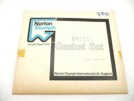 Norton Commando 750 gasket set c/w seals  06-3608 (06-1363  06-0910)