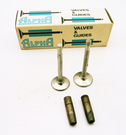 BSA C15 set of valves & guides (opn 40-165 / 40-166 / 40-133)
