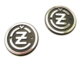 CZ singles & twins Pair of tankbadges for type 476 - 477 (487-39-053 / 477-39-010)