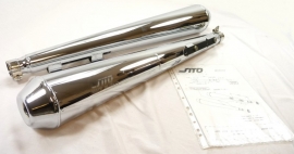 Moto Morini 350-500 silencers pair Sito (350124 / 350125)