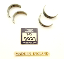 Triumph T150 + BSA A75 Main bearing shells .010 undersize, Partno. 70-9027