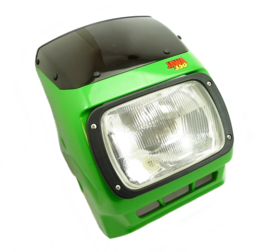 Jawa 640 - 641 Headlamp  unit complete set with cover (Green) (639 36 115 + 443 311 813 101)