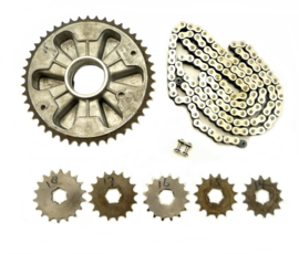 Jawa 350 Twin Californian 362 Chain & sprocket kit (573-22-028 / 591 00 014 / 591 56 410)