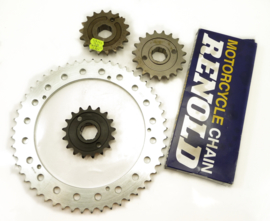 Triumph Tropy Trail TR5T Sprocket & Chain kit, Partno. 57-1558, 37-4140