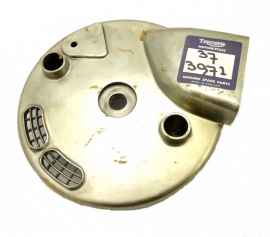 Triumph / BSA front brake anchor plate  8"  polished  nr. 37-3971   + 37-3655