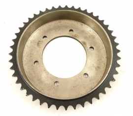 BSA C15 brake drum and rear wheel sprocket 45T (40-6018)