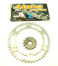 Yamaha XT500 chain & sprocket kit 15T-48T-108L (214-17461-50 + 583-25448-10)