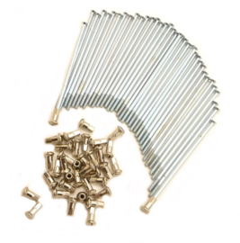 Jawa / CZ 125 - 175 - 250 Spokes & nipples set (36 pcs)  zinc  plated 353 51 116