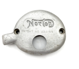 Norton  gearbox cover for "Dolls head"  gearbox  Casting nr. N8113 VAF    Patent No 424154