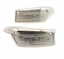 Triumph T140 US tank pair of metal tank badges (82-9700 / 82-9701)