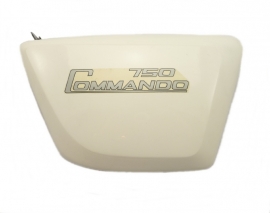Norton Commando 750-850 Interstate side panel LH white GRP    Opn. 06 4081  06 3505   06 3176    c-w front fittings