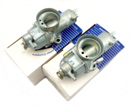 Pair of genuine AMAL Concentric Carburettors  Type 932R35 + 932L36    for Norton Commando (06-5749 - 06-5750)