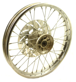 Jawa / CZ front wheel assy c/w disc 18" x 1.85 (639 51 110)