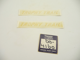 Triumph Trophy Trail TR5T pair of transfers side-panel (replaces part No. 60-4160)
