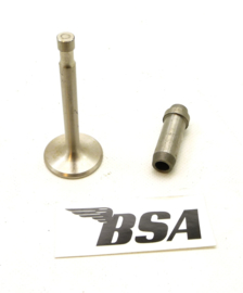 BSA B33 - M33 - B34 exhaust valve & guide (65-1240 / 65-1516)