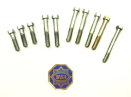 BSA A7-A10 Cylinder head bolt set, Partno. 67-258-1115-1116