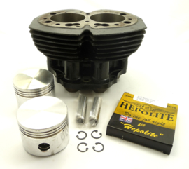 Norton Commando 850 Cylinder barrel +.060" c/w Hepolite piston set