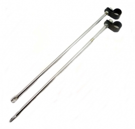 Triumph T150 pair of struts for silencers c/w clip & nuts ( 83-1599)