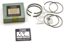 Triumph 3TA-Tiger 90 OHV Twins 1957-1968 Piston ring set oversize .020" (58.75mm diameter)