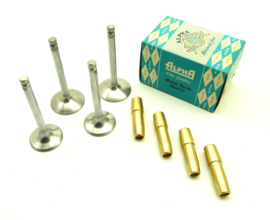 BSA A65 valves & bronze guides set (opn 68-0809 68-0665 68-0663)