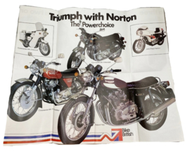 Norton Triumph Genuine International leaflet from 1975