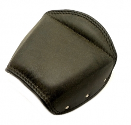 Real leather replacement cover for sprung pillon seat