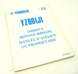 Yamaha YZ80H owners service manual / manual d'atelier (5X2-28199-70)