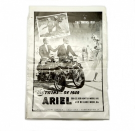 Ariel poster in black and white