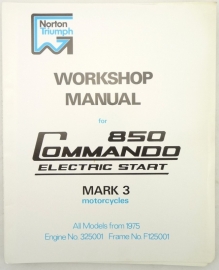 Norton Commando 850 ES Mk3 genuine workshop manual (00-4224)
