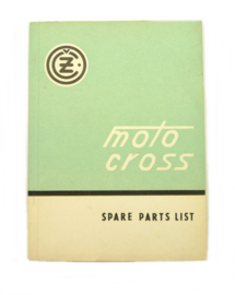CZ Motocross 125 - 250 - 400 cc Spare parts list for type: 984 - 981 - 980