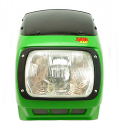 Jawa 640 - 641 Headlamp  unit complete set with cover (Green) (639 36 115 + 443 311 813 101)