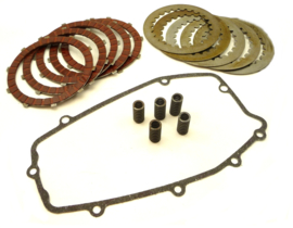 Jawa 350 set of 5 bonded and steel clutch plates + springs and gasket