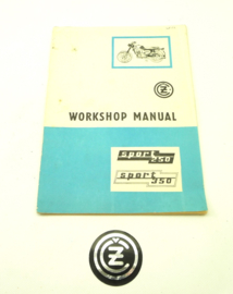 CZ workshop manual for 250 - 350 twins, type 471, 472 1972-