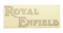 Royal Enfield front number plate powder coated black (incl transfers)