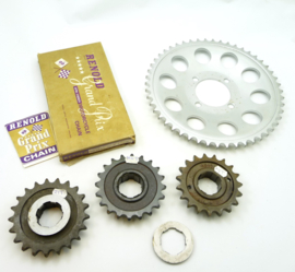 Triumph Trident T160 Sprocket & Renold Grand Prix Chain kit, Partno. 57-4783, 37-4209, 60-3297