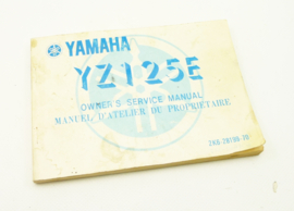 Yamaha YZ125E Genuine owners service manual 1977 (2K6-28199-70)