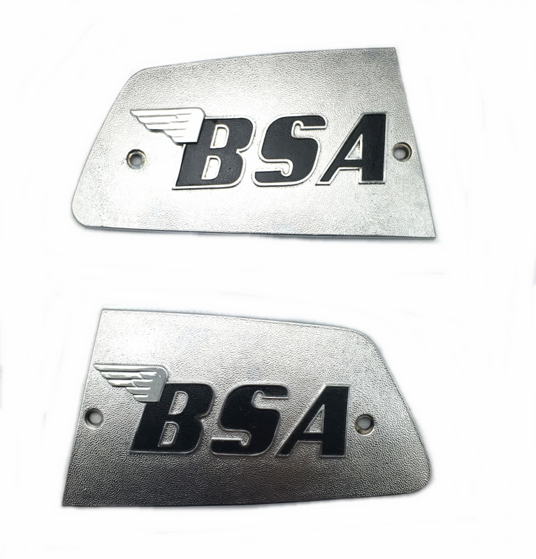 BSA A75 Rocket III pair of metal tank badges (LH + RH) (82-8611 / 82-8610)