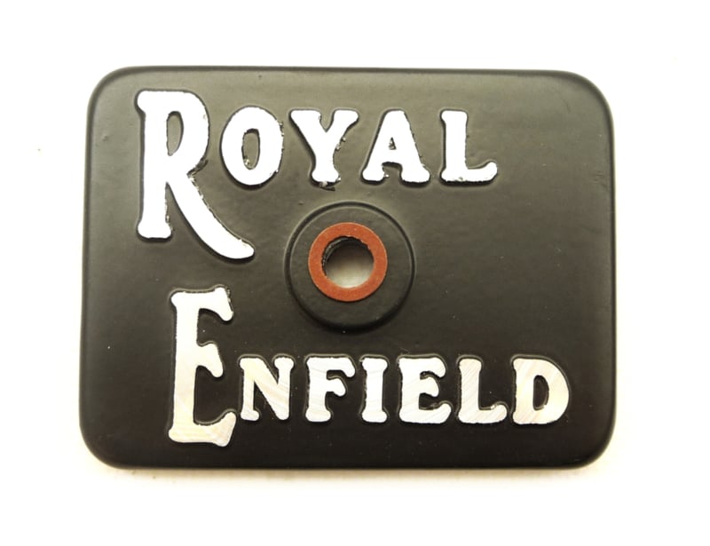 Royal Enfield Black Chrome Embossed Tappet Cover With Seal