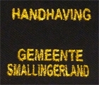 Borduren badge Handhaving gemeente Smallingerland