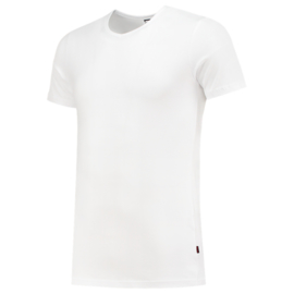 Tricorp T-shirt Elastaan slim-fit V-hals 101013 met bedrukking