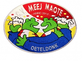 Emblemen borduren voor carnavalsvereniging C.V.Meej Maote