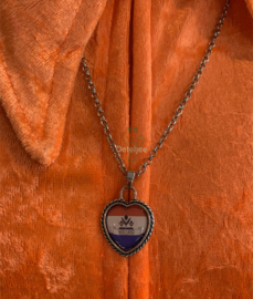 Ketting Holland rood wit blauw met tulpjes