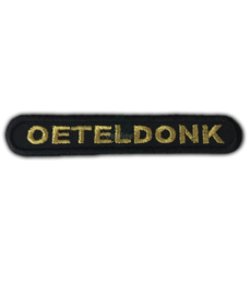 Oeteldonk embleem tekst "Oeteldonk" goud