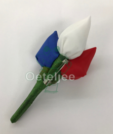 Broche tulpjes Holland rood wit blauw