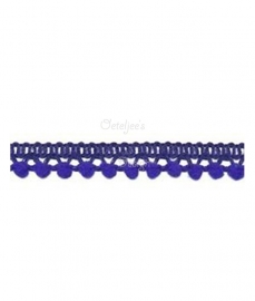 Mini pompomband blauw