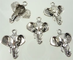 Metalen hanger/bedel olifant